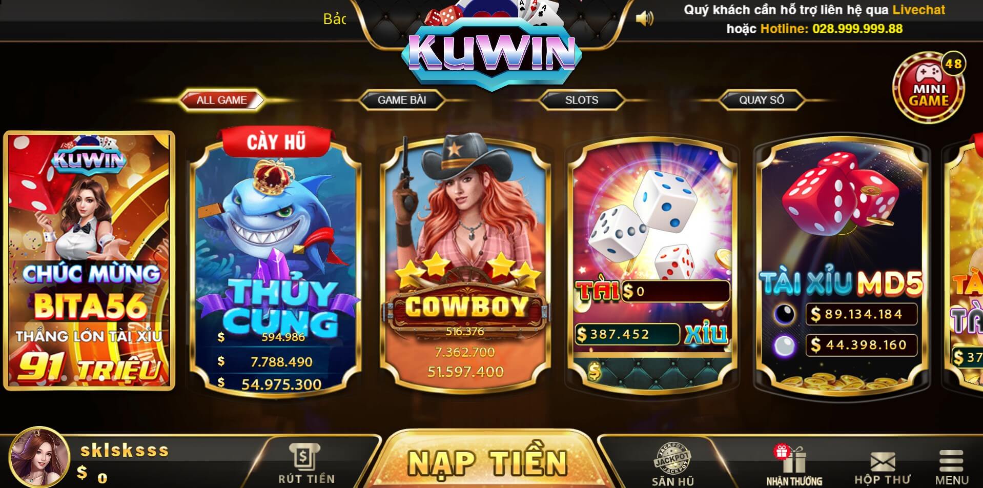 Kuwin - Chơi game bài, slot 2023 | Giao dịch 1:1 - Ảnh 1